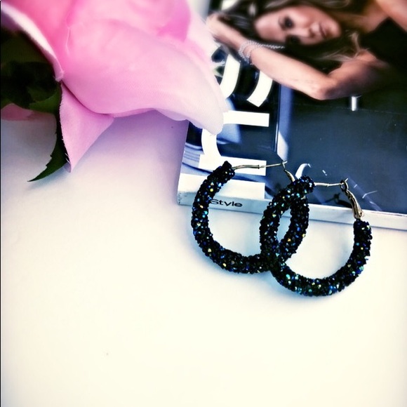 daydream Jewelry - Crystal Hoops!!!